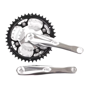 Image of ETC Chainset Alloy 22/32/42 Teeth 175mm Silver/Black