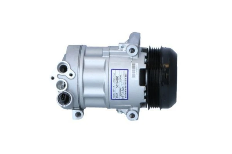 Image of NRF 32543 AC Compressor EASY FIT PAG 46, Refrigerant: R134a, with PAG compressor oil, with gaskets/seals Compressor,air conditioning (447)