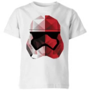 Image of Star Wars Cubist Trooper Helmet White Kids T-Shirt - White - 11-12 Years