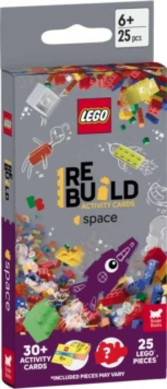 Image of LEGO Books: ReBuild Activity Cards: Space (with over 30 activity cards and 25 LEGO elements) Cards