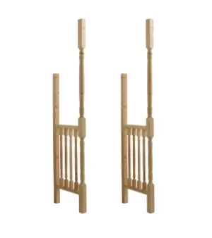 image of Cheshire Mouldings Pine Porch Side Panels, (H)2400mm (W)577mm (D)70mm