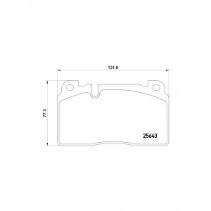 image of Front Brake Pad Set BREMBO P 85 122