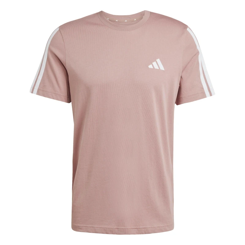Image of adidas Essentials 3-Stripes T-Shirt Mens Regular Fit T-Shirts S Orange 59307876350