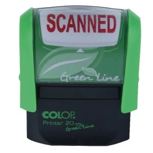 image of Colop Green Line Self-Inking P20 Stamp SCANNED 37x13mm RD