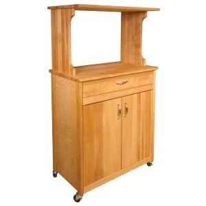 Image of Catskill by Eddingtons Deluxe Microwave Kitchen Trolley with Wheels