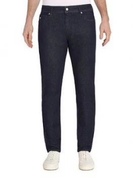 Image of Calvin Klein Modern Slim Fit Denim Rinse Jeans - Blue, Denim Blue, Size 30, Men