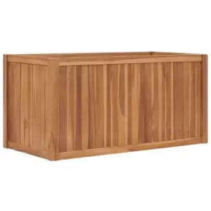 Image of Raised Bed 100x50x50cm Solid Teak Wood Vidaxl Brown