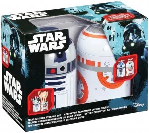 image of Star Wars BB8 and R2D2 Kitchen Storage Sets