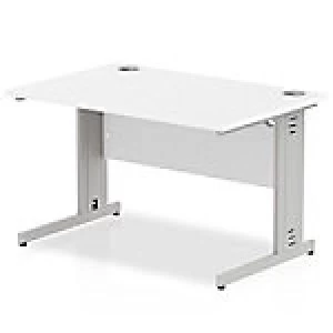 Image of Impulse Cable Managed 1200 Rectangle Desk White