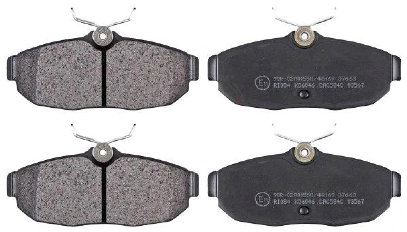Image of A.B.S. 37663 Brake pad set without integrated wear sensor Brake Pad Set,disc brake (402)