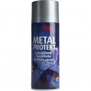 image of Plastikote Metal Protekt Aerosol Spray Paint Aluminium 400ml