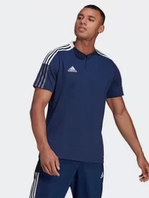 Image of adidas Tiro 21 Polo Shirt, Black, Size 2XL, Men