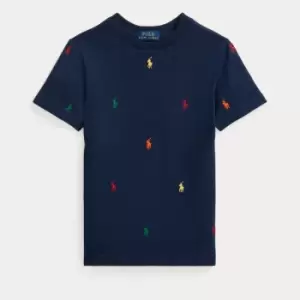 Image of Polo Ralph Lauren Boys Knit T-Shirt - French Navy - 10-12 Years