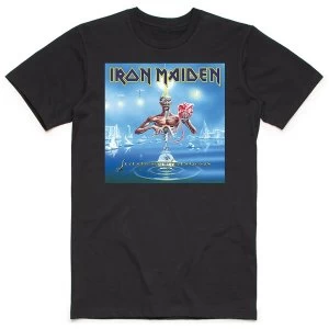 image of Iron Maiden - Seventh Son Box Mens Large T-Shirt - Black