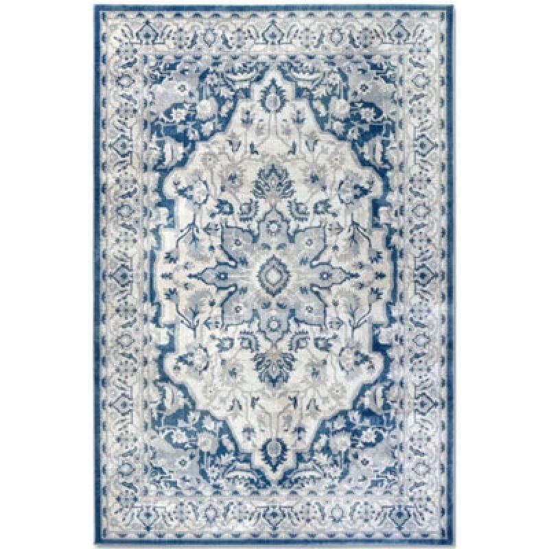 Image of The Rugs Villeroy & Boch 1869 Rug Gabrielle Classic Blue Medallion Design