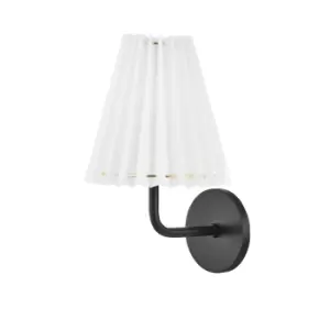 Hudson Valley Lighting Demi 1 Light Wall Sconce in Soft Black