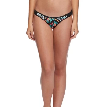 Image of Body Glove High Leg Flirty Bikini Bottoms Womens - Black (Multi)