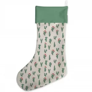 image of Christmas Cactus Christmas Stocking