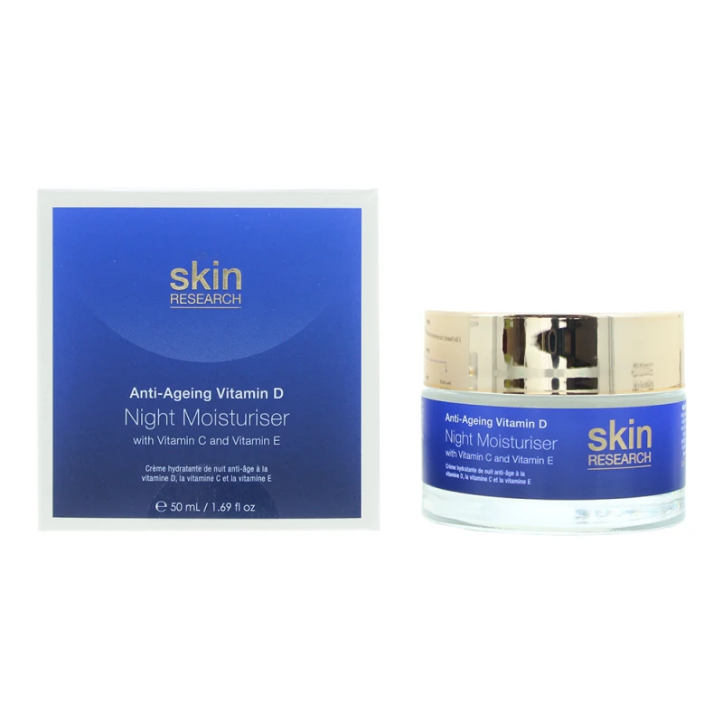 Image of Skin Research Anti Ageing Vitamin D Night Moisturiser 50ml