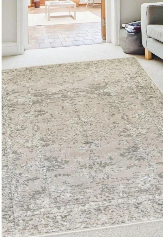 Image of THE RUGS Maestro Collection Vintage Design Rug in Cream 3118 GG44 Size: 67cm x 200cm Cream Unisex 67cm x 200 cm