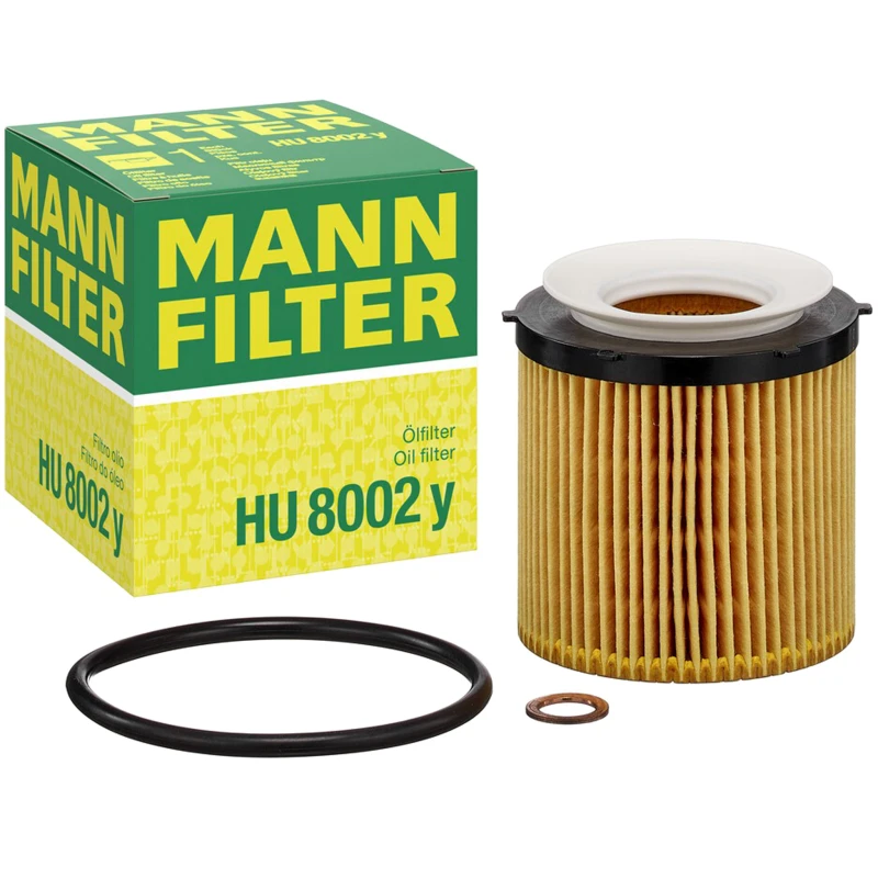 Image of MANN-FILTER HU 8002 y Oil filter Filter Insert, with gasket/seal Oil Filter (7)
