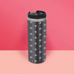 Image of Diamond Pattern Stainless Steel Travel Mug