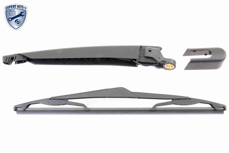 Image of VAICO V40-1828 Wiper Arm Set, window cleaning with integrated wiper blade PBT, GRP (Glass fibre Reinforced Plastic) Wiper Arm Set,window cleaning (654