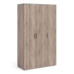 Image of Pepe Wardrobe With 3 Doors In Truffle Oak
