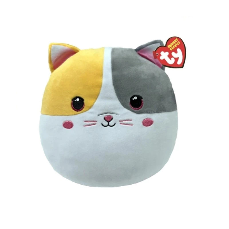 Image of Ty Squish A Boo Snuggles The Cat 10" Soft Plush Multi