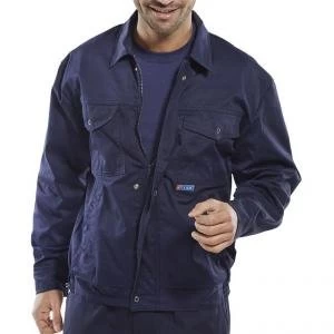 Image of Super Click Workwear Drivers Jacket 46" Navy Blue Ref PCJHWN46 Up to