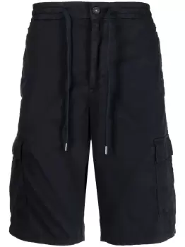 Image of BOSS Drawstring Regular Fit Cargo Shorts Dark Blue