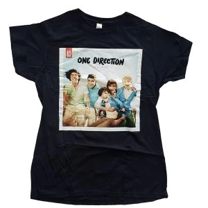 Image of One Direction - Up All Night Ladies Large T-Shirt - Black
