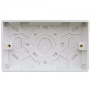 Image of ESR 2 Gang 35mm Double Surface Mounting Pattress Box