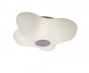 image of Music Speaker Ceiling 4 Light E27 Outdoor IP44, Opal White, IP44