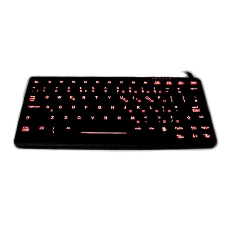Image of Accuratus Ruggedised fully sealed IP67 rated USB mini keyboard in Blac