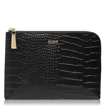 Image of Biba BIBA Mini Pouch Purse - Black Croc