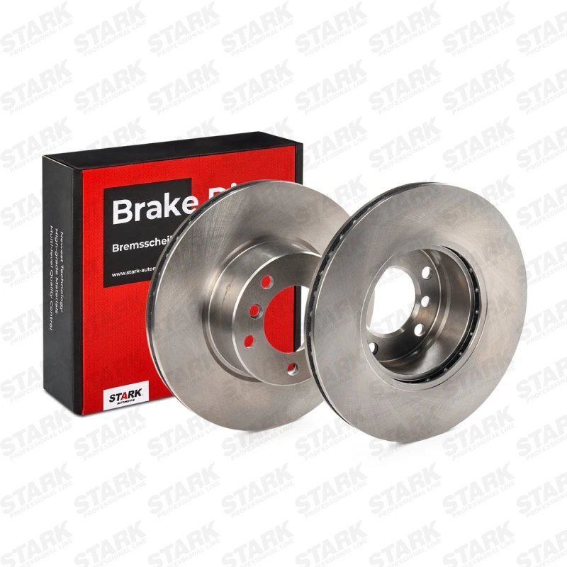 Image of STARK SKBD-0022130 Brake disc Front Axle, Vented, Cast Iron, Uncoated, Untreated, without bolts/screws Cast Iron Brake Disc (82)