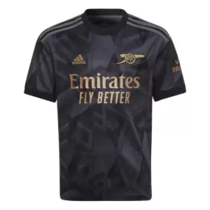 Image of adidas Arsenal FC Away Shirt 2022/2023 Junior Boys - Black