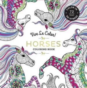 Image of Vive Le Color Horses Adult Coloring Book by Abrams Noterie