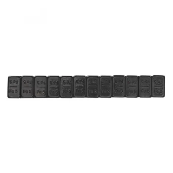 Image of SEALEY WWSA5B Wheel Weight 5g Adhesive Zinc Plated Steel Black Strip of 12 x50