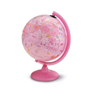 Image of Robert Dyas 25cm Pink Zoo Globe