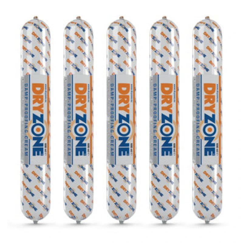 Image of Dryzone 600ml Damp Proofing Injection Cream (5 Pack) - DPC Rising Damp Treatment 600ml DM-DZ 5 x 600 BUNDLE