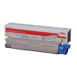 Original Oki 45862837 Yellow Laser Toner Ink Cartridge