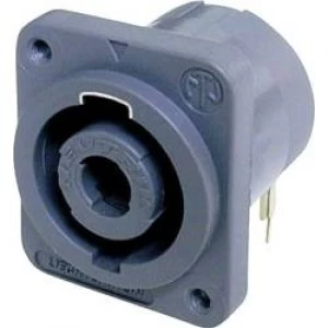Image of Audio jack Sleeve socket right angle pins Number of pins 4 Black Neutrik NL4MDH