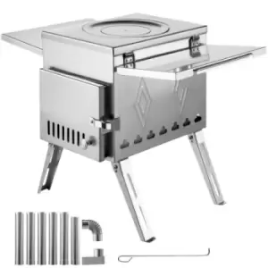 Image of Tent Wood Stove Tent Stove 800 Cubic Inch Wood Burning Stove M-sized For Camping