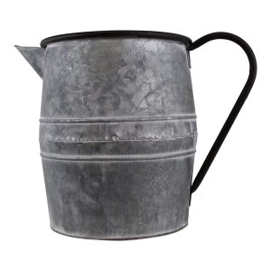 Image of Vintage Style Metal Jug Garden Planter