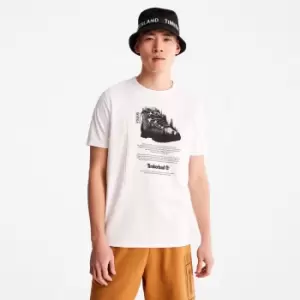 Image of Timberland Outdoor Heritage Graphic T-Shirt For Men In White, Size L