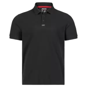 Image of Musto Mens Essential Pique Organic Cotton Polo Shirt Black S