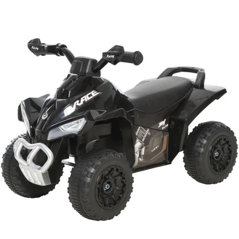 Image of HOMCOM No Power Quad Toddler Ride On Car Foot-to-floor Sliding Black 370-096BK