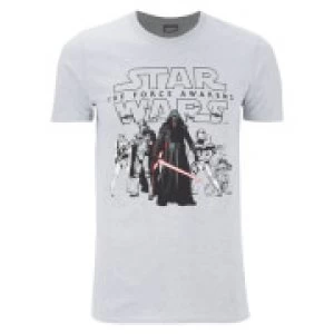 Image of Star Wars Mens The First Order T-Shirt - Grey - L
